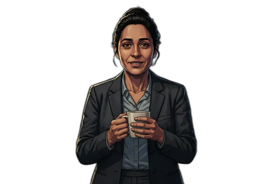 Character art from The Guardian in the Wires