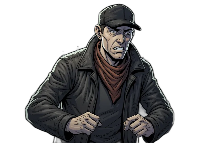 Character art from The Guardian in the Wires