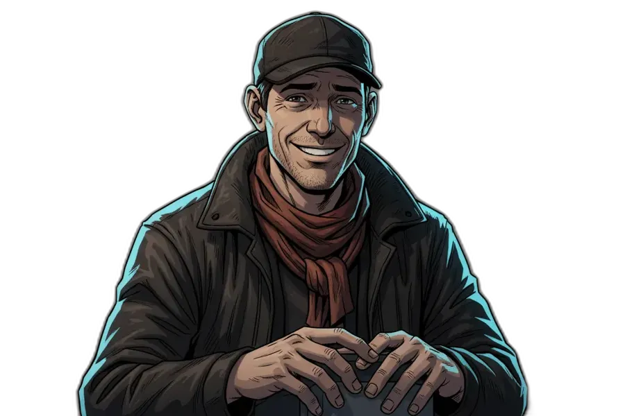 Character art from The Guardian in the Wires