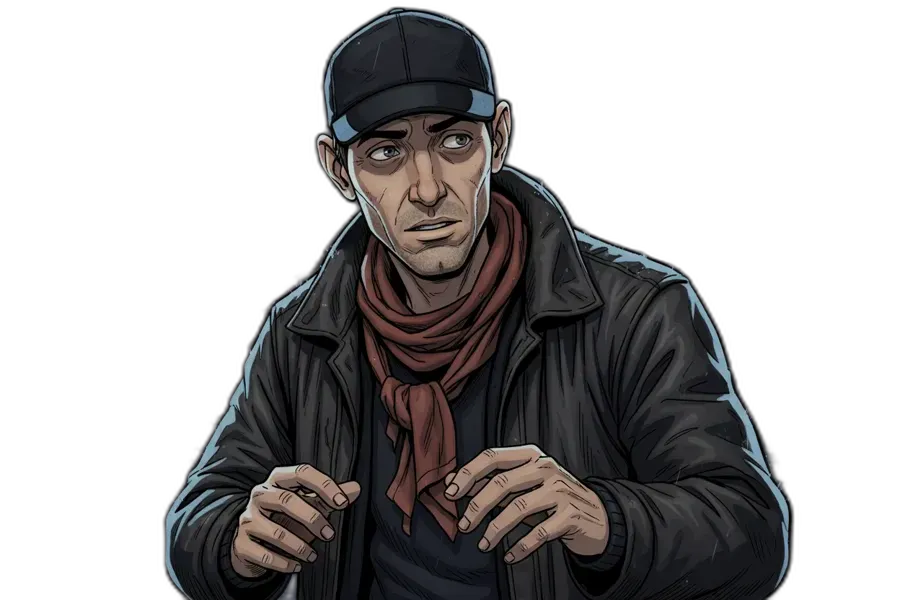 Character art from The Guardian in the Wires