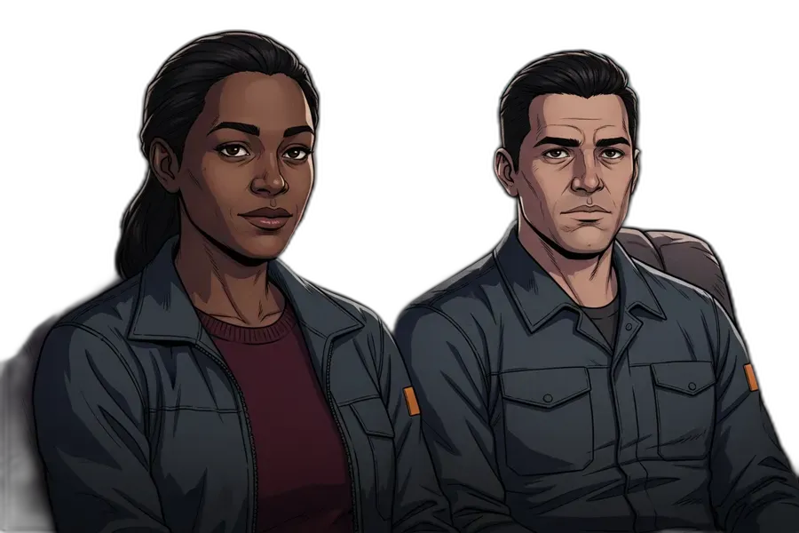 Character art from The Guardian in the Wires
