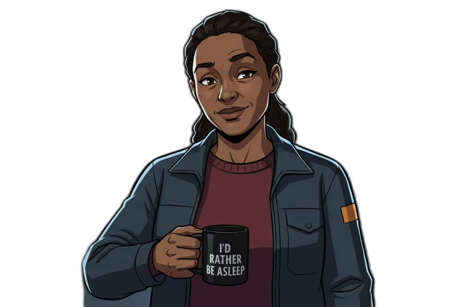Character art from The Guardian in the Wires