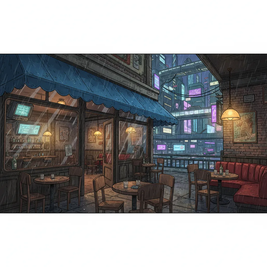 Location art from The Guardian in the Wires