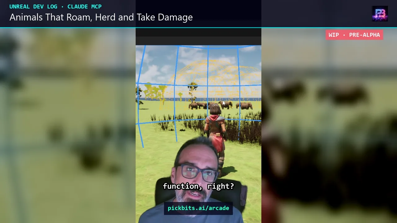 Animals that roam, herd and take damage