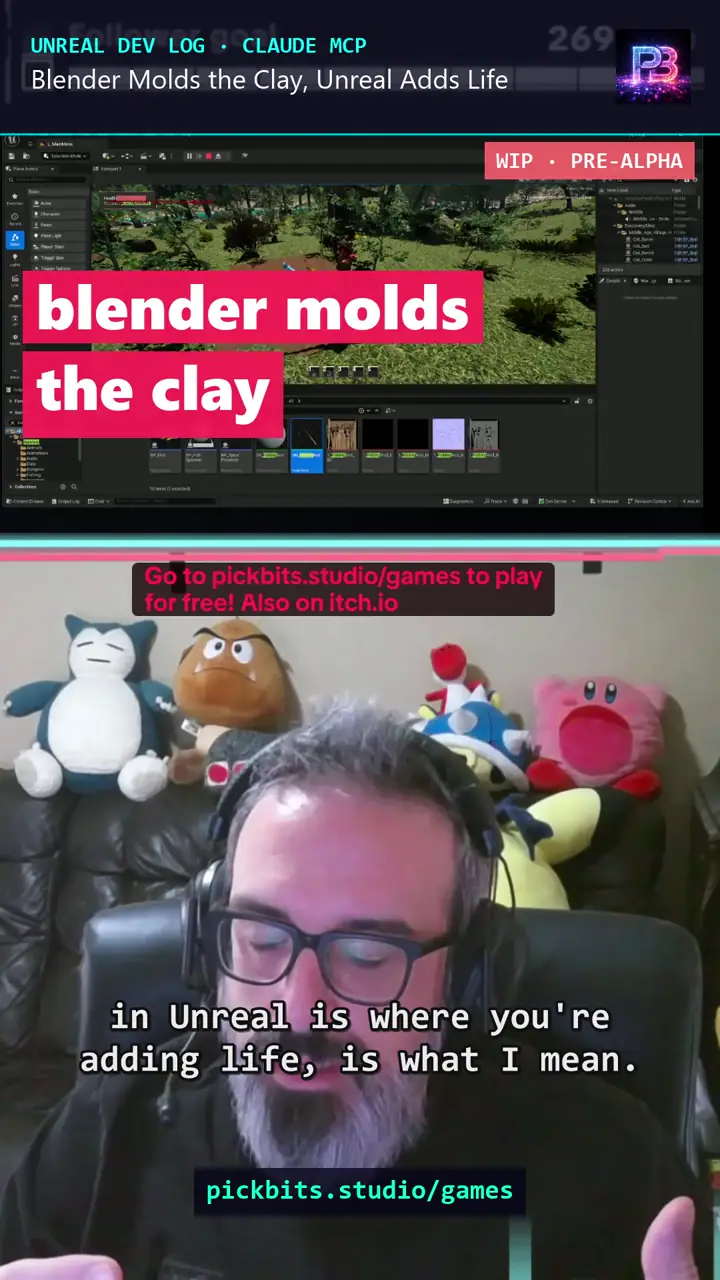Blender Molds the Clay, Unreal Adds Life