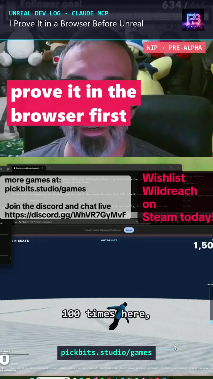 I Prove It in a Browser Before Unreal