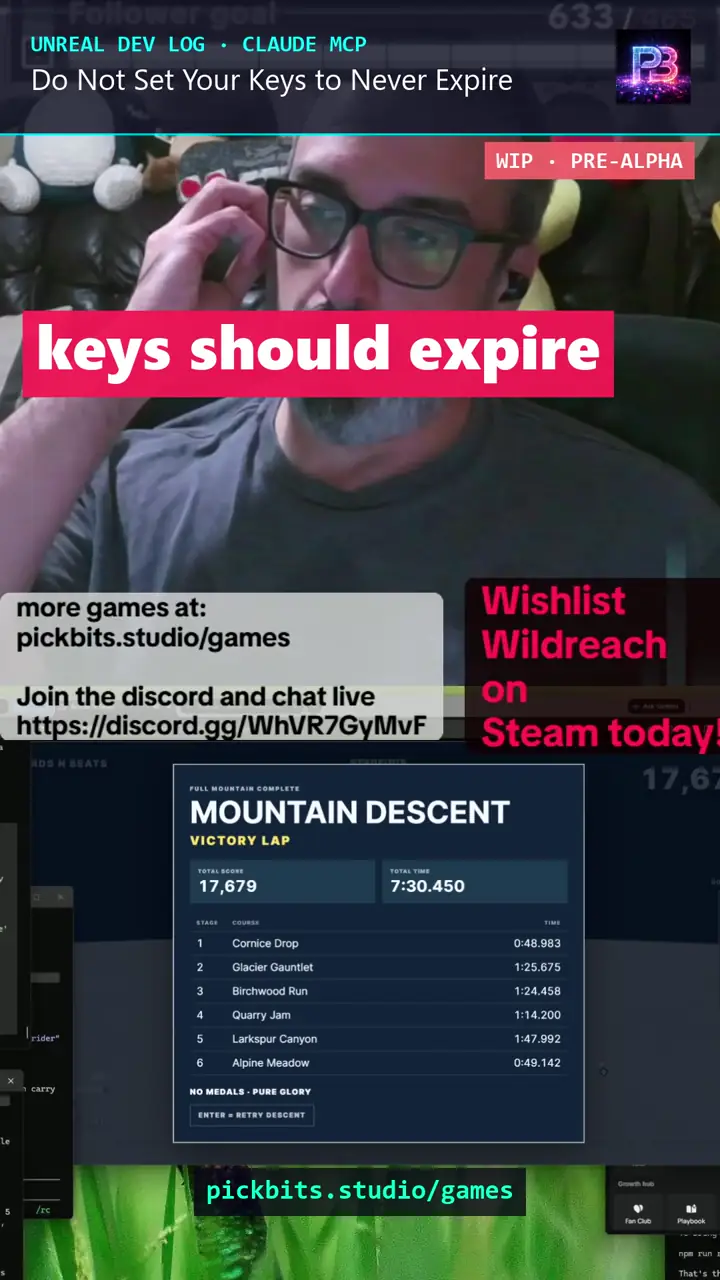 Do Not Set Your Keys to Never Expire