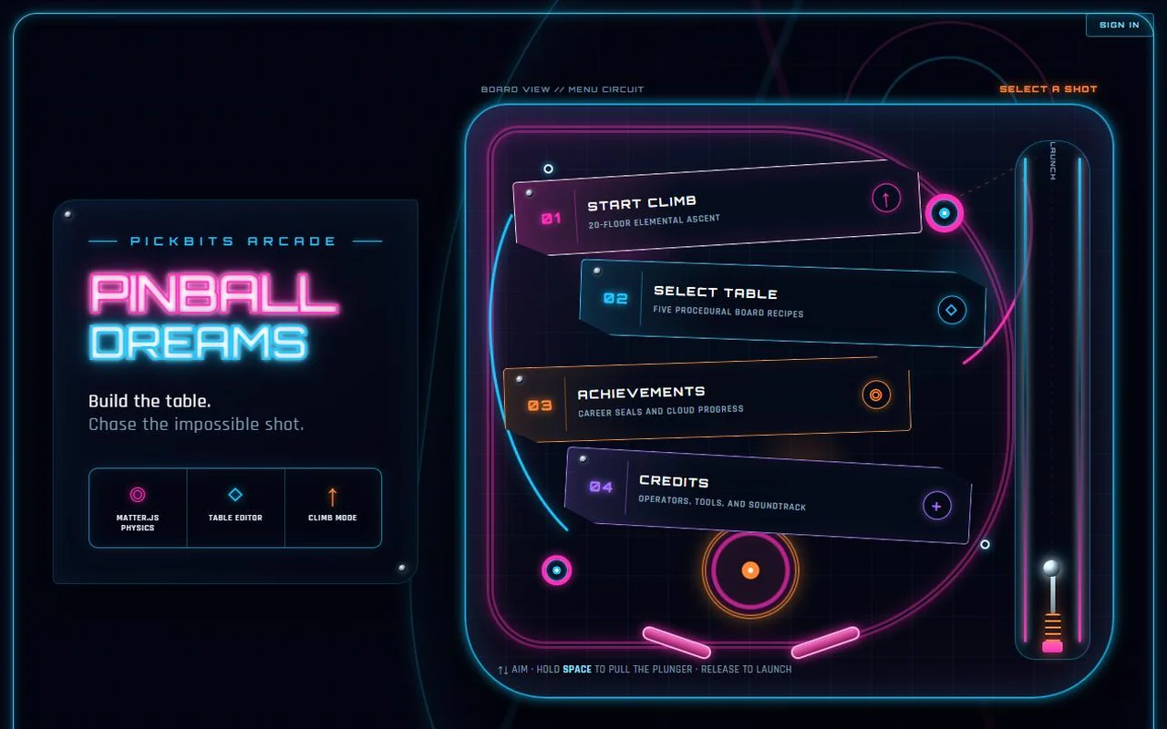 Pinball Dreams key art