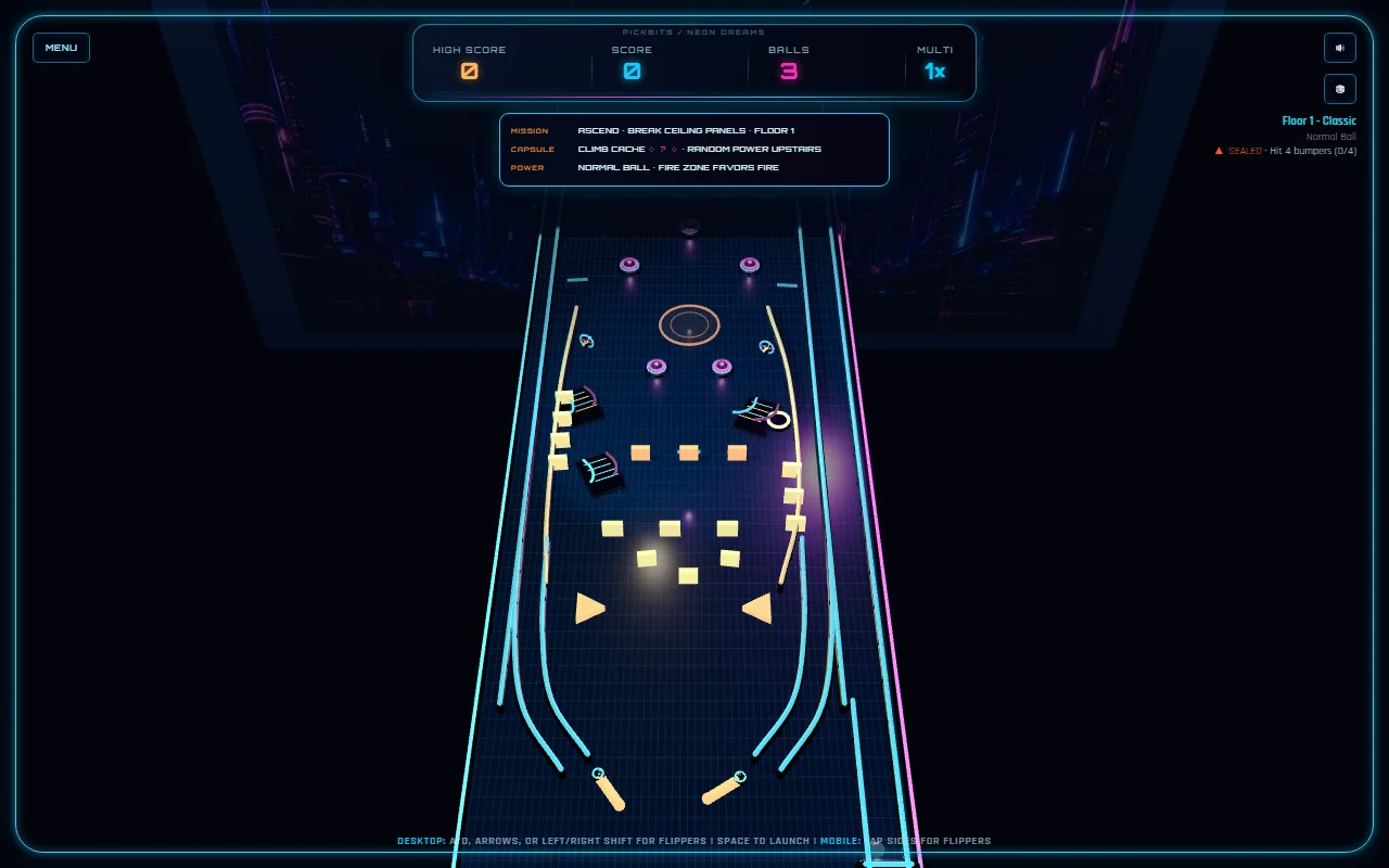 Pinball Dreams screenshot 1