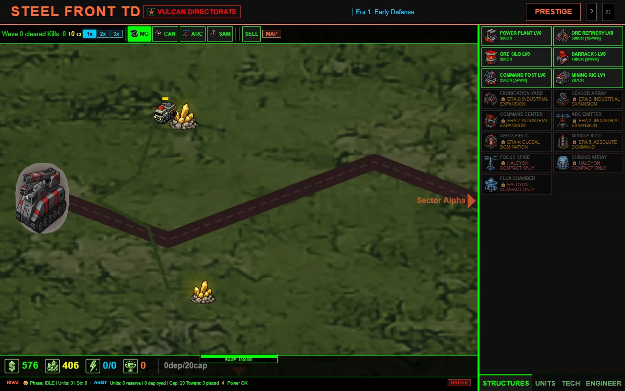 Steel Front TD screenshot 1